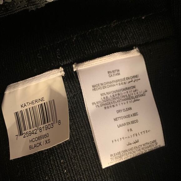 Herve leger Katherine sequin bodycon dress Sz XS - Picture 8 of 12